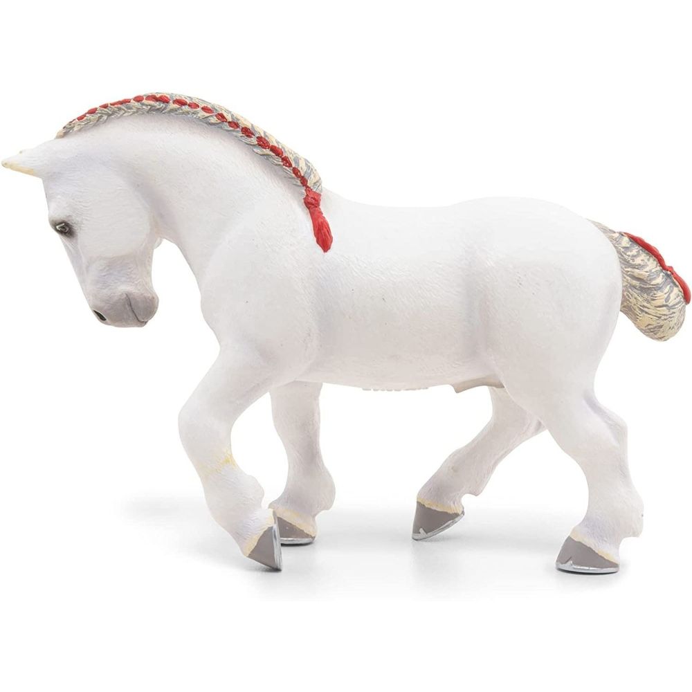 White Percheron Horse — image 2