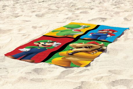 Super Mario Star Players Beach Towel — image 2