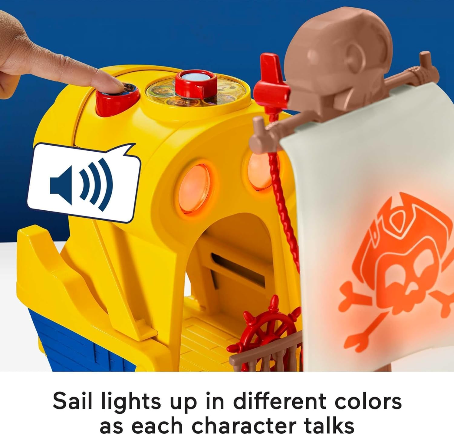 Santiago of the Seas El Bravo Pirate Ship Playset – Lights & Sounds – Fisher-Price — image 3