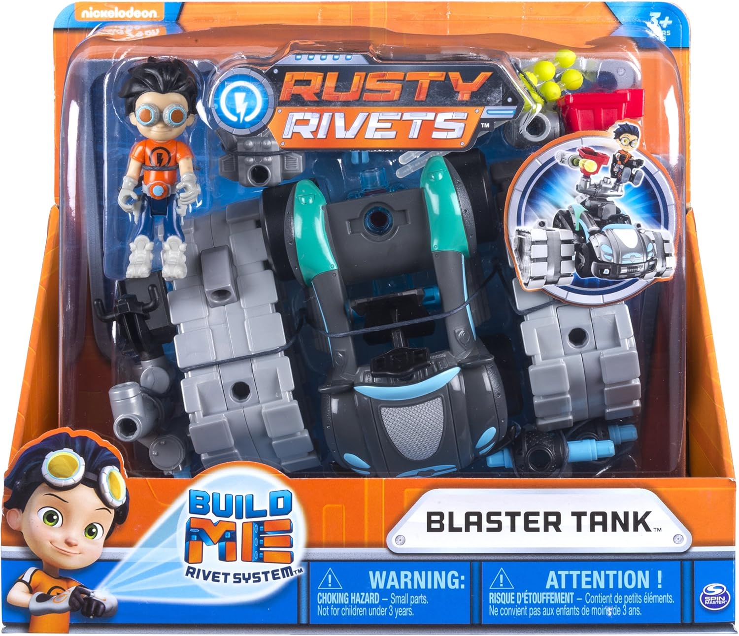 Rusty Rivets Blaster Tank – Build Me Rivet System STEM Construction Toy for Kids